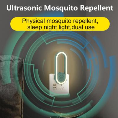Ultrasonic Mosquitoes Repeller Led Night Light Bugs Killers Outdoor Indoor Electric Night Lamp Fly Trap Bugs Capture Killers
