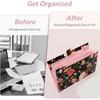 SKYDUE Expanding File Folder with 5 Pockets, Floral Accordion File Organizer for Important Document, Portable Receipt Paper Organizer, School Office