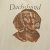 OLD 90s Made in USA Dachshund Print Short sleeve T-shirt Men's Used
