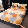 Queen Size Bedsheet 100% Cotton Fitted Sheet Brushed Bed Cover Soft Mattress Protector Sabanas Para Cama (Pillowcase Need Order)