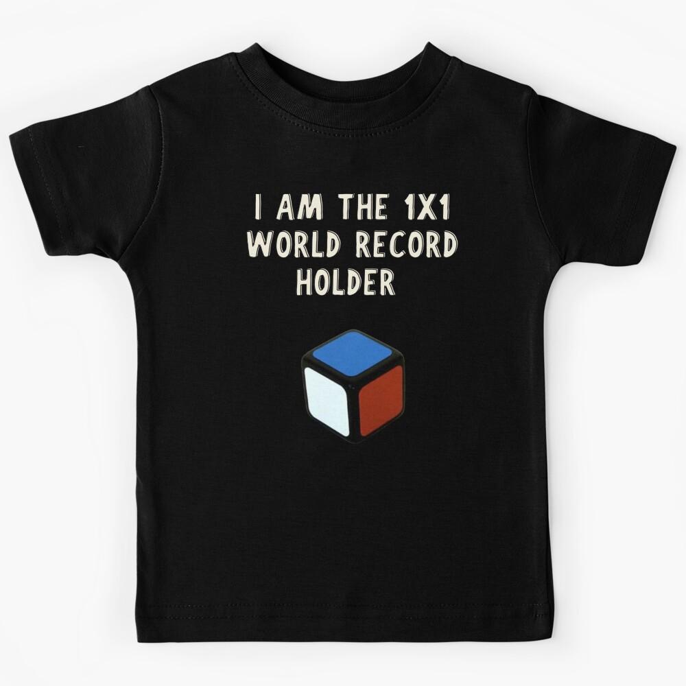 I am 1x1x1 world record holder Kids T-Shirt 160