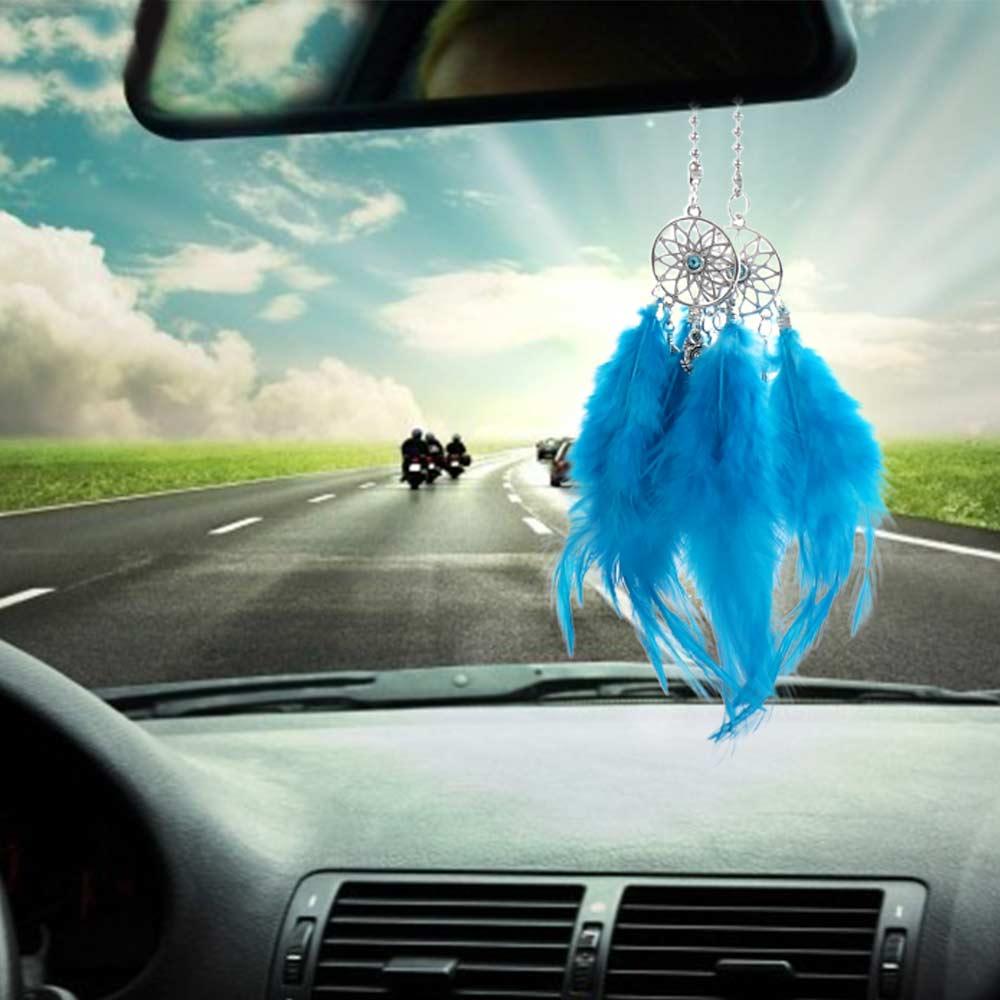 Wandbehang Auto-Schmuck Handgemacht Traumfänger Windspiel Feder Auto-Anhänger Traumfänger