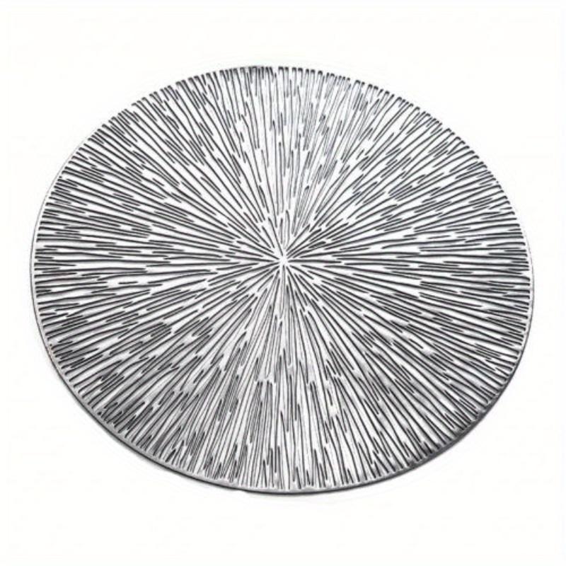 PVC Hollow Round Placemat Heat Insulation Table Mat Non-slid Plate Cup Pot Pad Kitchen Accessories Decoration Home Pad Coaster
