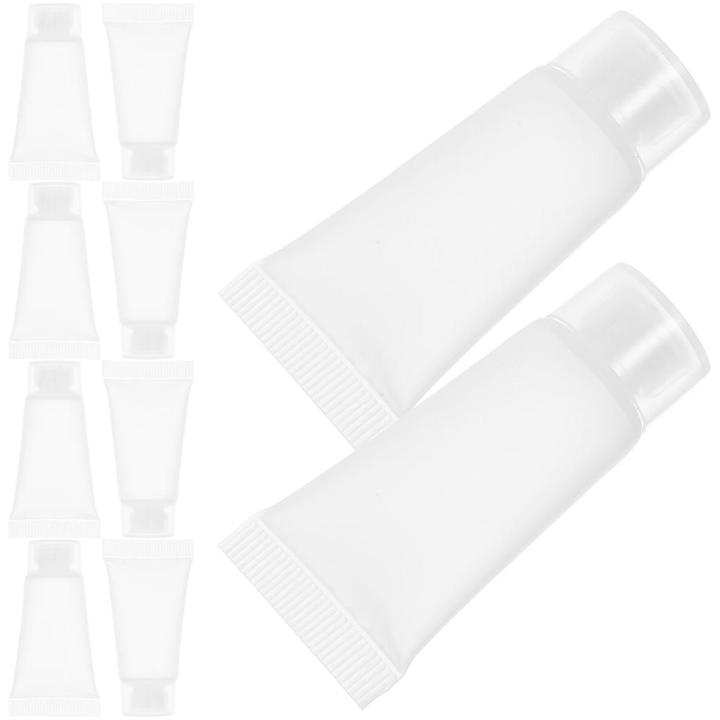 Refillable Travel Lotion Squeeze Bottle Soft Empty Toothpaste Tubes Compact Light Squeeze Tube and Clean Refillable