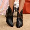 Damen Mode Schnalle Dekorative Kurze Stiefel 2026 Frühling Herbst Outdoor Bequem Mode Stiefel mit Hohem Absatz Zapatos De Mujer
