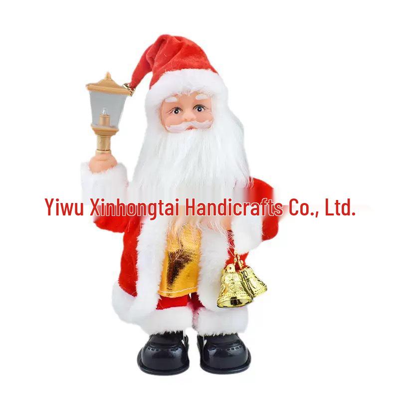 Electric Santa Claus Climbing Ladder with Beads - Christmas Decoration and Children's Gift