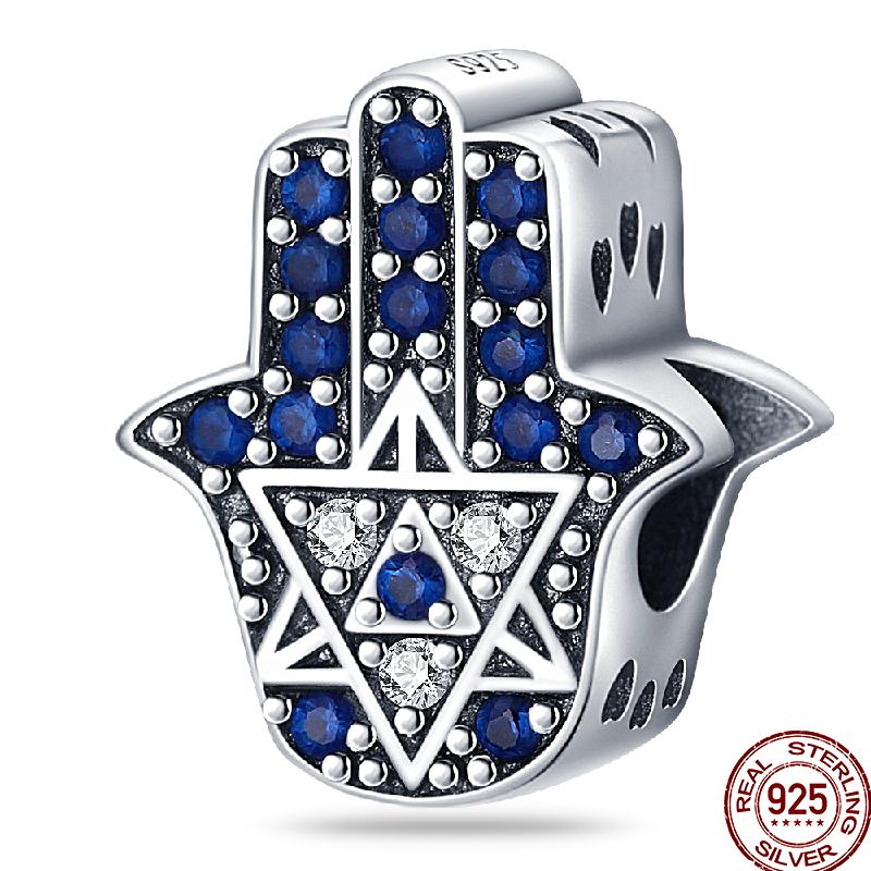 New Copper Religious Angel Cross Series Shiny Zircon Beads Suitable For 3Mm Original Bracelet Diy