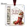 Gift Card Holder for Christmas Tree Cash Ornament, Clear Acrylic Money Holder, Holiday Xmas Hanging Decoration, Funny Ways to Christmas, Birthday