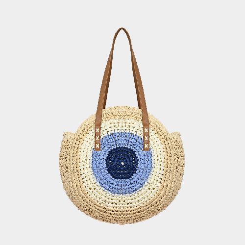 Bag Hand-woven Casual New Large-capacity One-shoulder Hollow Seaside Straw Holiday Beach Art Tote