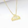10-Style Gold-Plated Shiny Zircon Crown 15th Birthday Pendant Necklace Classic for Girls' Party Vacation Jewelry Birthday Gift