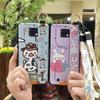Shockproof Soft case Phone Case For Oukitel WP6 Kickstand Wristband Dirt-resistant Lanyard Silicone Ring Cute Cartoon