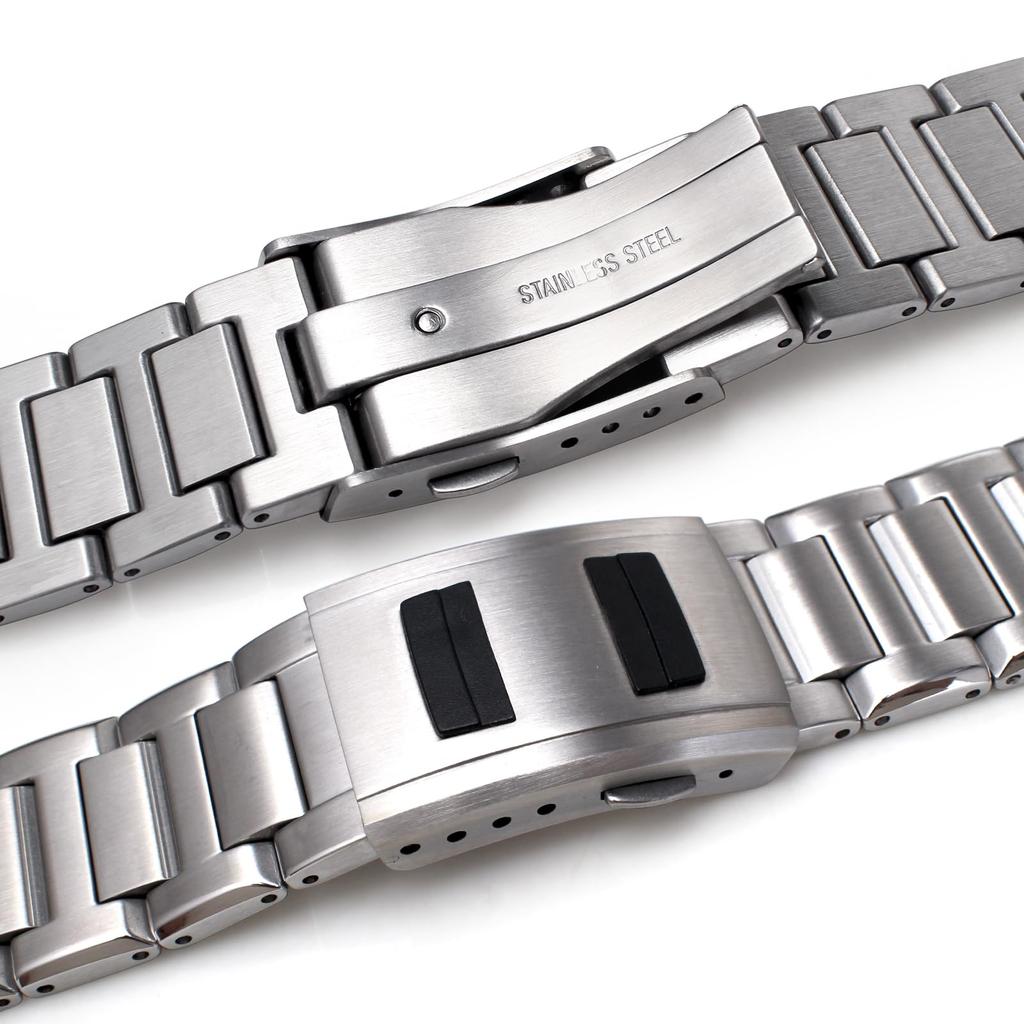 Korlexchi Men's Metal Watch Band for Casio and G-SHOCK MTG-B1000, 316 Stainless Steel Bracelet (Silver)