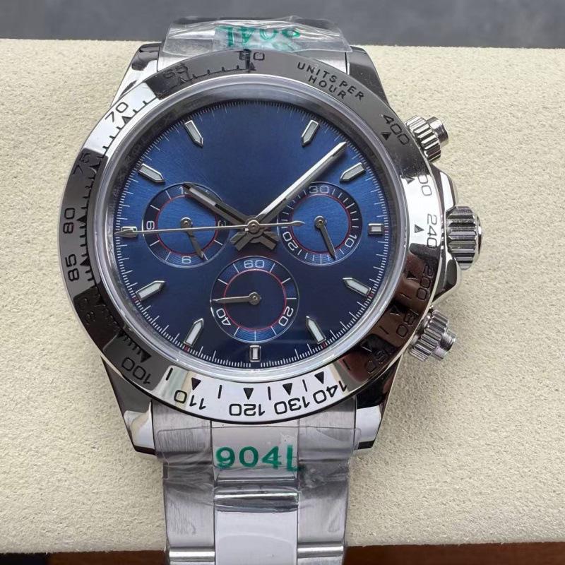Rolex Daytona 40mm Diamond-Inlaid Multifunctional Automatic Mechanical Men's Watch.