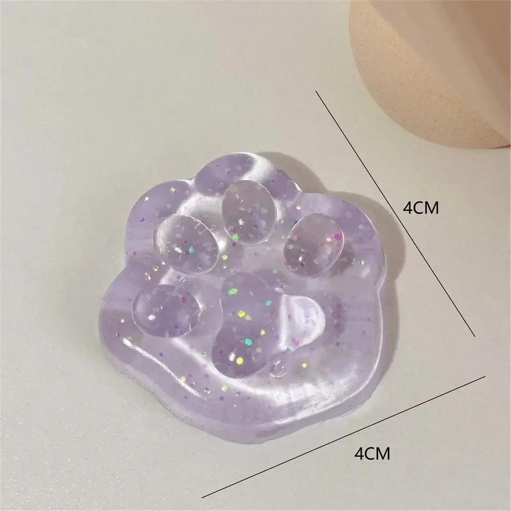 Sticky Cute Cat Cheese Bread Pinch Toy Pressure Relief Soft Fingertip Toy Relieving Squeeze Decompression Slow Rebound Toy