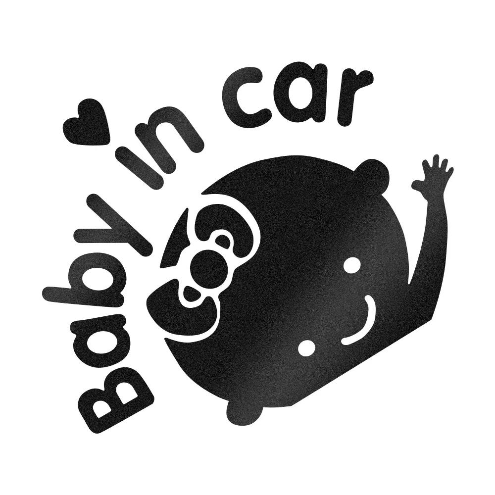 Car Sticker Cartoon Funny KIDS BABY IN CAR Sticker Auto Window Glass Body Personalized Creative DIY Warning Sign Car Decoration