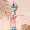 Glowing Magic Wand Princess Stick Queen Scepter for Toddler Girls Outdoor Summer for Play Holiday Party Flea Market Supp