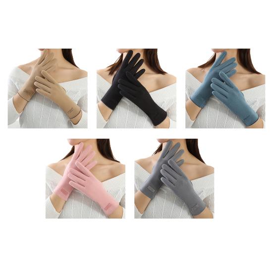 1 Pair Winter Women Full Finger Gloves Touch Screen Warm