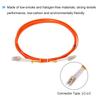 Uxcell 3M Multimode Duplex OM1 LSZH Glasfaser Jumper Patch für Netzwerktransceiver und Instrumentierung LC-LC Kabel, Orange,