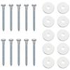 Ground Anchors 10 pcs Silver Ø10 x 40 cm Galvanized Metal