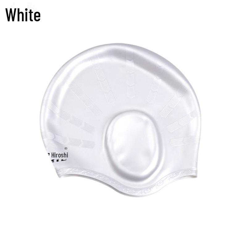 

Шапочка для плавания из силикона для взрослых: Высокая устойчивость, 3D-защита ушей, большие, водонепроницаемые, не сдавливающие.