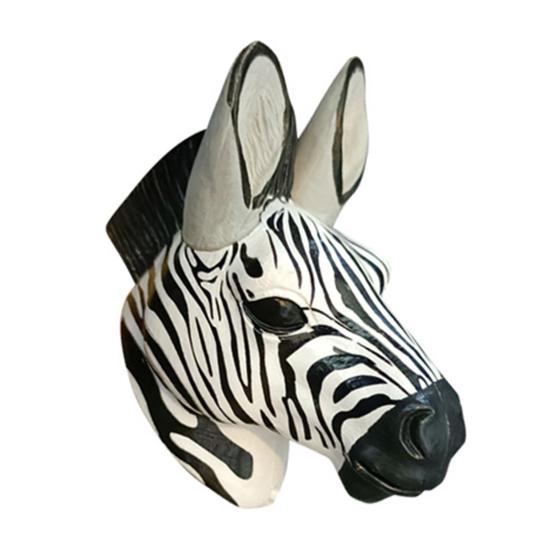PVC Animal Head Figurine Refrigerator Decoration Mini Antelope Elk Mammoth