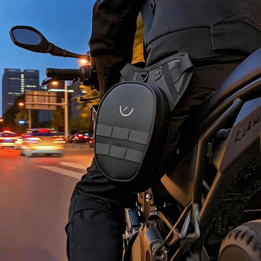 Motorcycle Leg Bag Adjustable Thigh Hands-Unrestricted for Travel