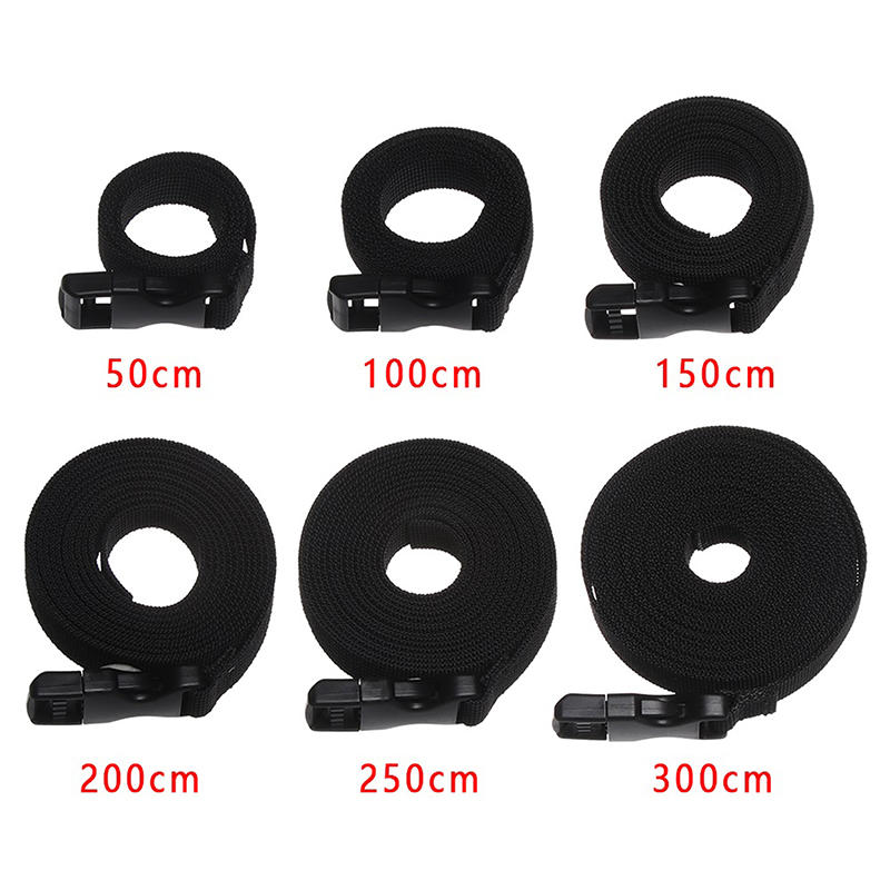 Cestovní uvázané nylonové zavazadlo s přivázaným nákladem Černé Odolný popruh na opasek s přezkou vačkou Cestovní sady Outdoor Camping Tool