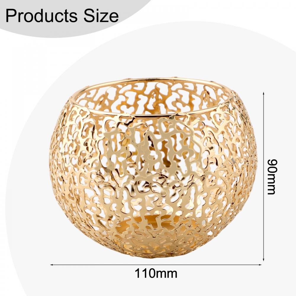 Decorative Candle Holders Gold Metal Candle Holders Charming Patterns