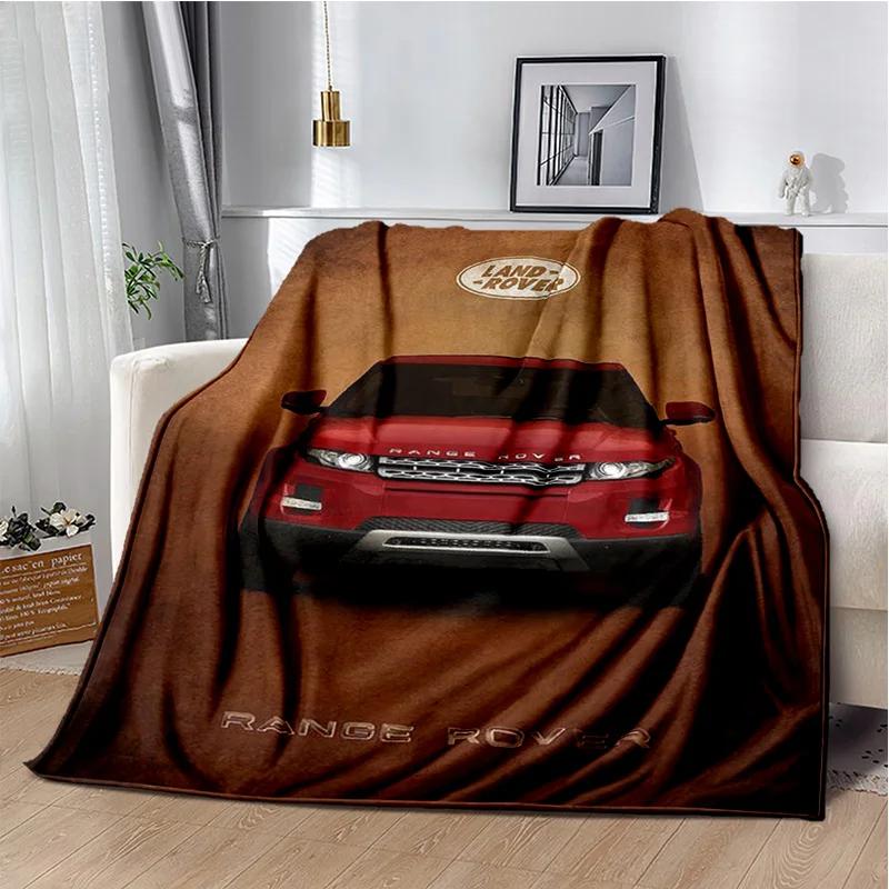 Luxurious HD Fashion Trend Sports Car L-LAND ROVER Logo Blanket - Perfect for Children as Gift Sofa Bed Office Hotel Decor