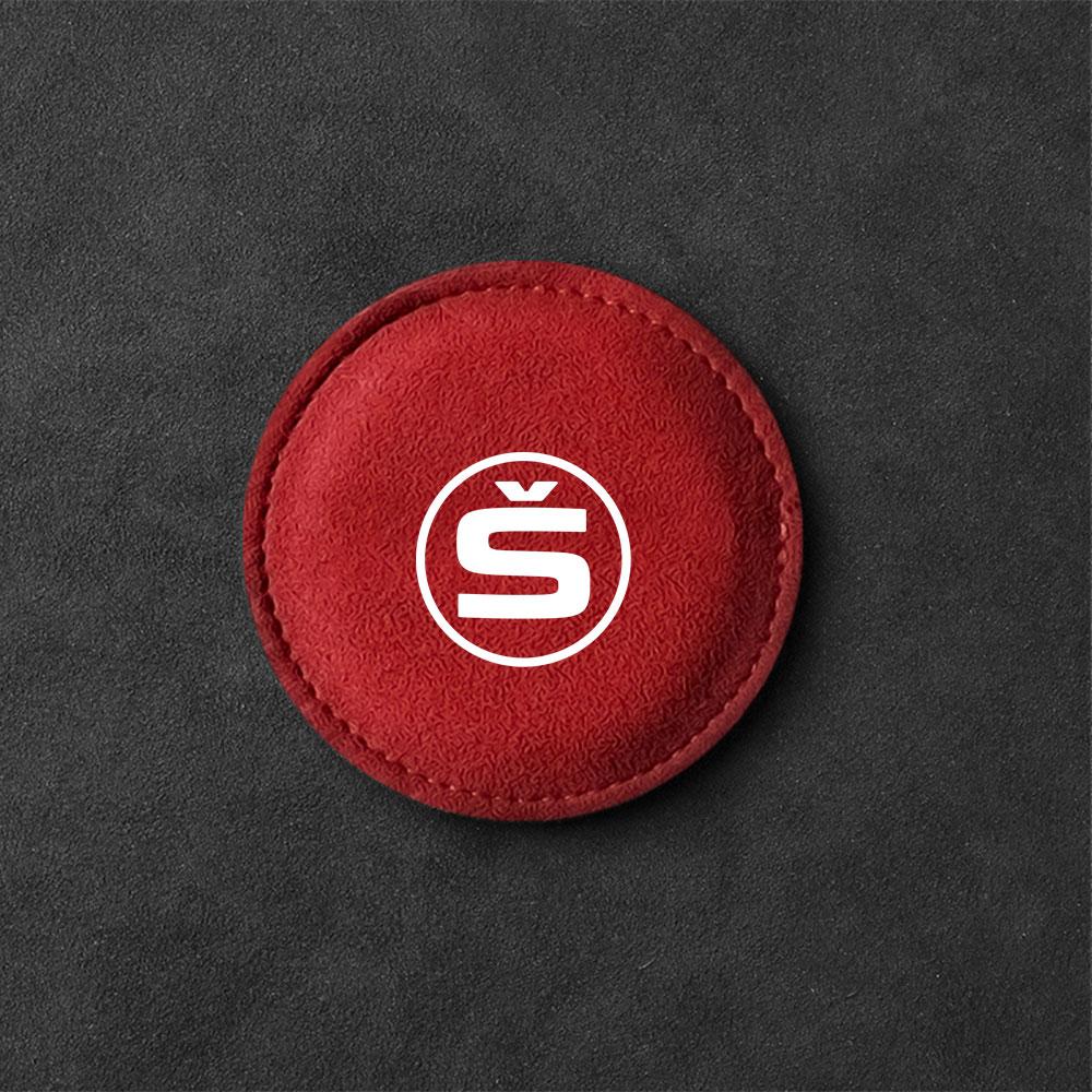 OENU7 Car Coaster Water Cup Bottle Holder Mat Anti-slip Pad For Skoda Octavia 2 3 Fabia A7 Rapid Superb Kamiq Kodiaq Accessories
