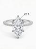 925 Silver Simple Classic 1-3Carat Horse Eye Zircon Ring For Women Engagement Wedding Luxury High Quality Fine Jewelry