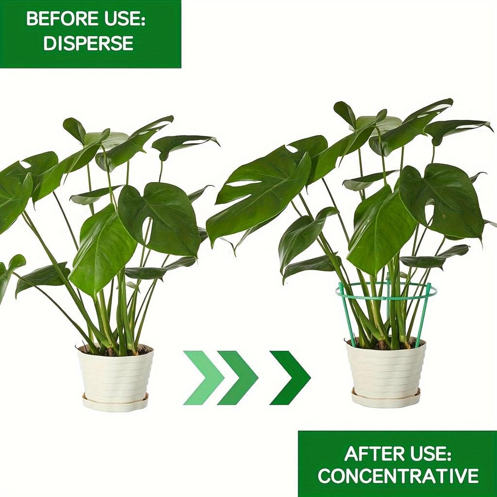 6 Stück/Schicht Pflanzenstützstäbe, Pflanzenstützringe, Blumenständerhalterung Ineinandergreifende Blumenstützstäbe Zimmerpflanzen Blumenständer