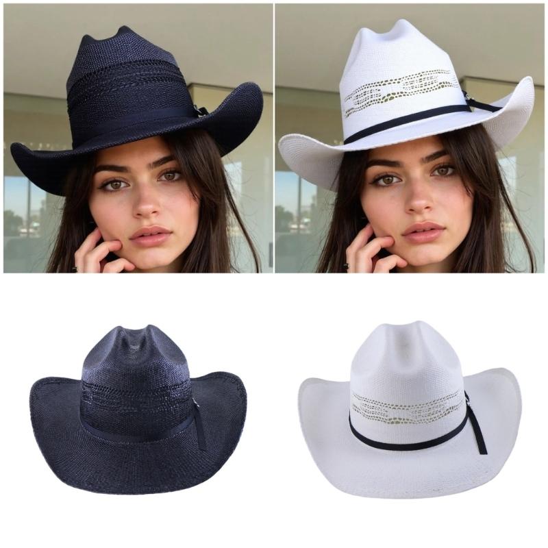 Unisex Adjustable Roll Brims Straw Hat for Women Men Daily Wear Panama Hat For Beach Wear and Music Festival Dressingup