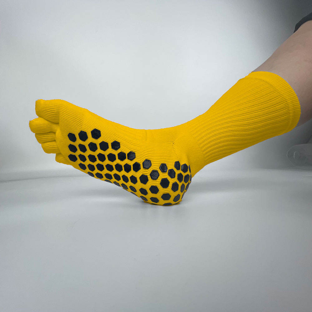 Professional Women's Pilates Yoga Toe Socks for Spring Summer Gym Fitness Exercise Custom Logo Anti-Slip Grip Sports Fitness