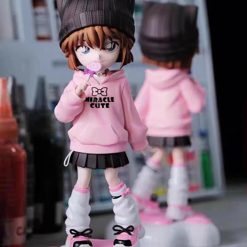Detective Conan Haibara Ai Cat Ear Lollipop Gk Figure Cute Anime Collectible Statue Desktop Decor For Otaku Fans Home Display