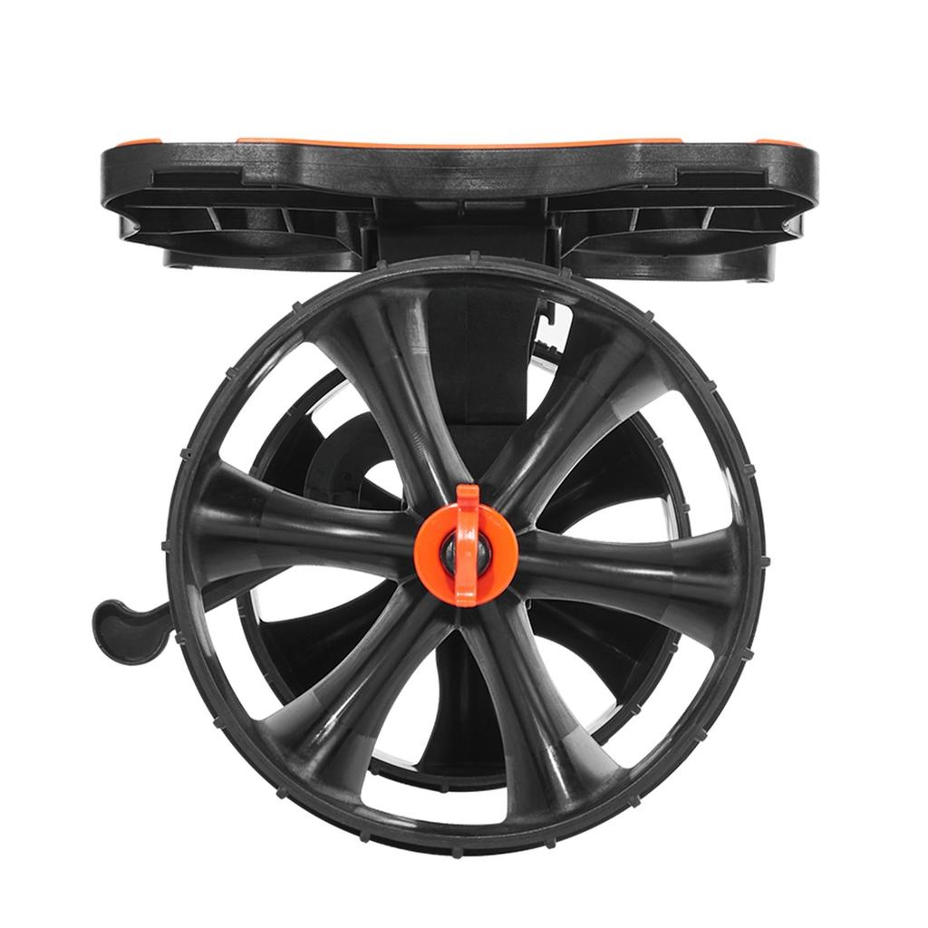 Kayak Cart, 136.1 kg Load Capacity, Foldable Kayak Trolley with 25.4 cm Solid Rubber Tires & 1 Ratchet Strap, Paddle Board Trolley for Carrying