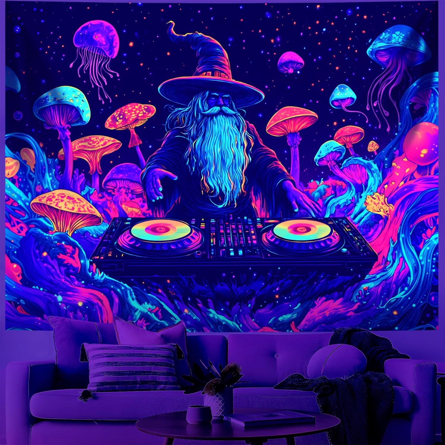 Tapestry bvbox dark night halloween horror moon 75x100 чёрный