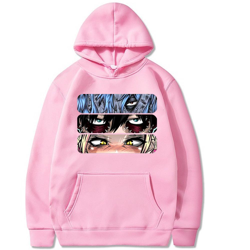 My Hero Academia Japanese Animation Print Sweatshirt Hip Hop Unisex Autumn Winter Fleece Streetwear Tops