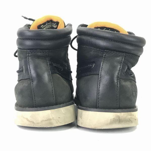 Timberland Leather Short Work Boots Men’s 27.0 Black Shoes(USED)