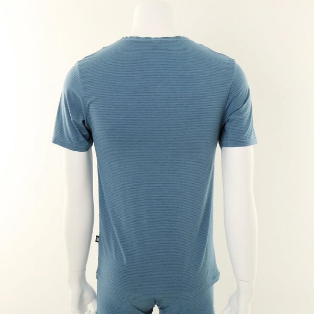 Wacoal Imported Micro Modal Stripe Men S Short Sleeve Wmv2370a
