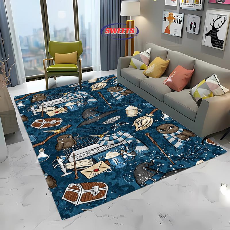 New Arrive Magic Props Pattern Large Carpet for Living Room Cartoon Bedroom, Sofa Doormat Kitchen Floor Rug Anti-slip Decor Mat