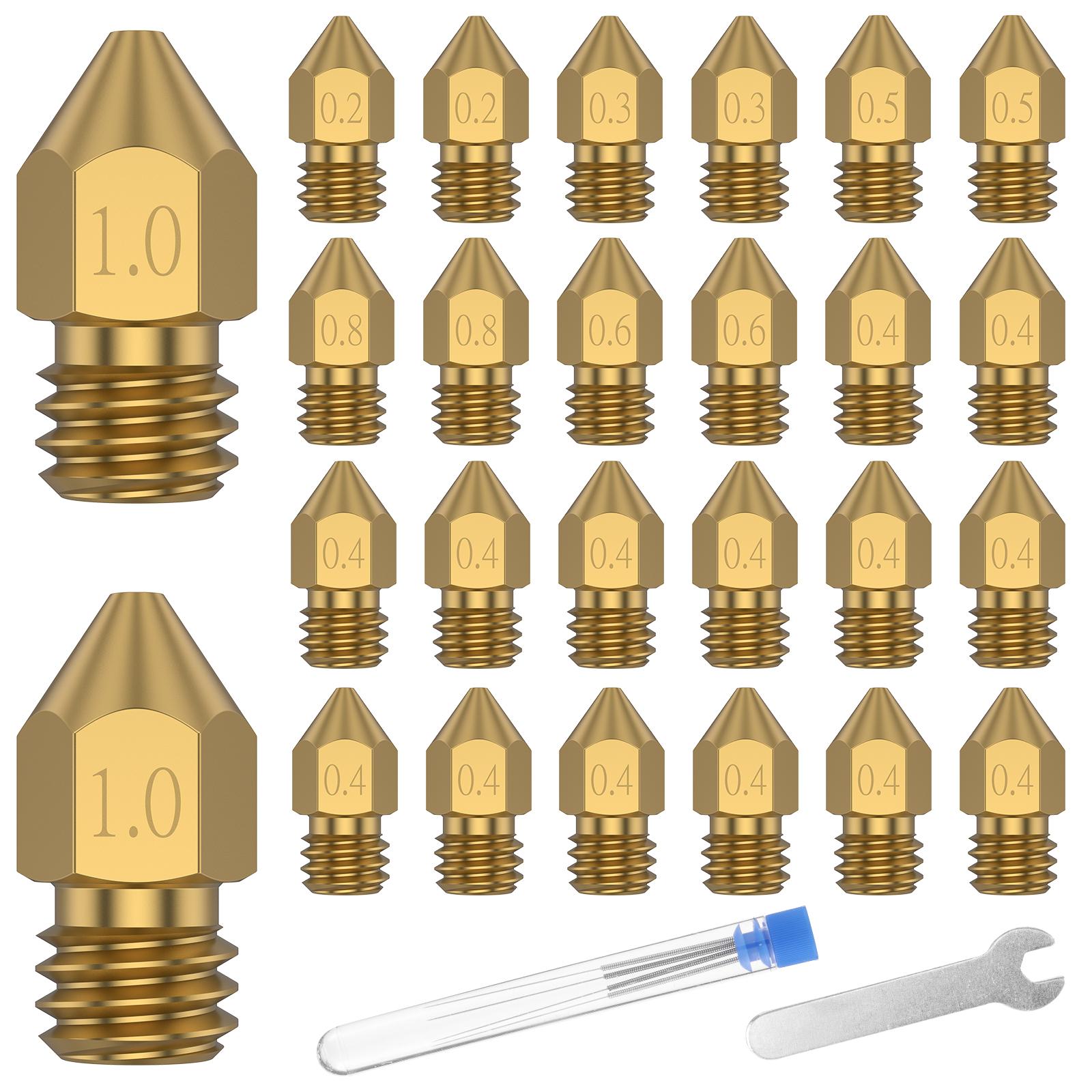 

Brass 3D Printer Nozzles Kit Smooth 3D Printing Nozzles Effective Leak Proof Printing Nozzle Tips 3D Print Nozzles Printer Parts жёлтый