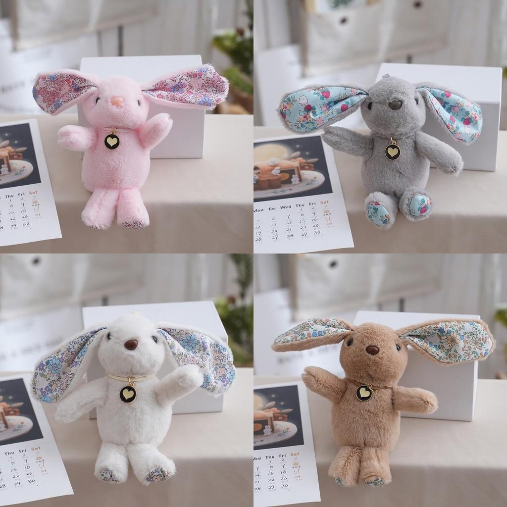 Rabbit Cute Floral Doll Designed With A Heartshaped Pendant For Present Holiday