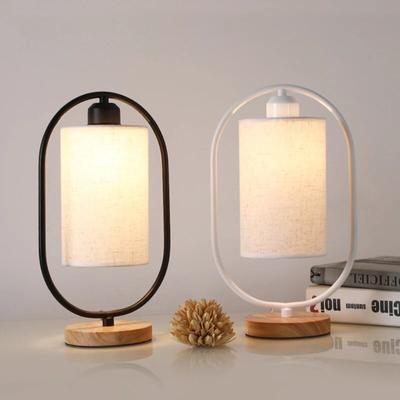 2022 Original 1Pc E27 Nordic Simple Bedroom Bedside Desk Lamp Home Wooden Base LED Reading Night Light