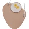 Nordic Style Tableware Pad Placemat Table Mat PU Leather Heat Insulation Non-Slip Simple Placemats Disc Coaster Placemat