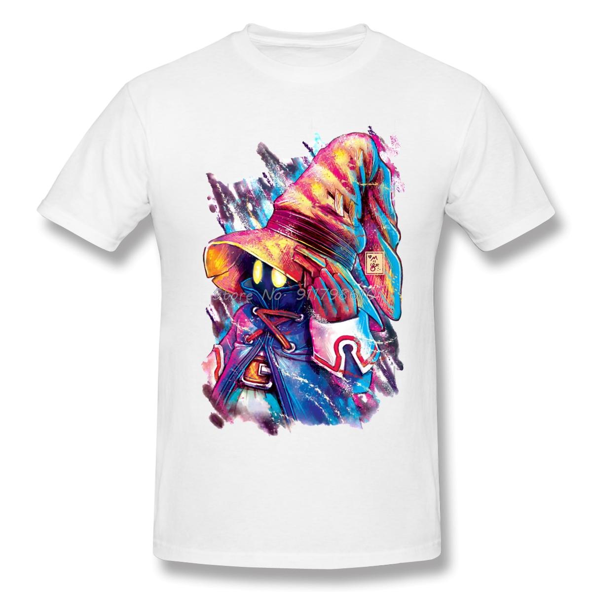 

Final Fantasy Men Cotton T Shirt Graphic Plus Size Vivi Oversized Tops Anime Men Tee Streetwear Harajuku S