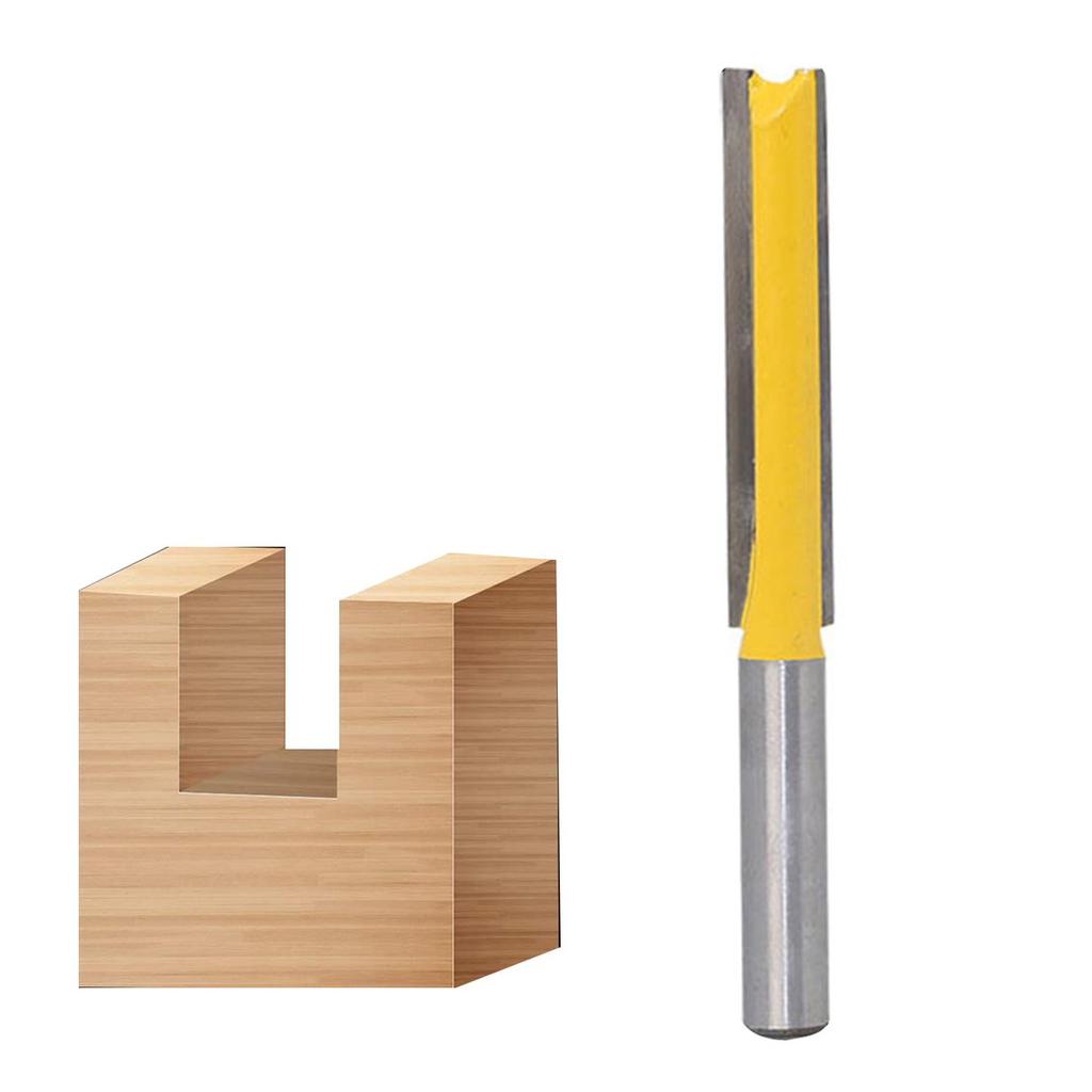 8Mm Shank Extra Long Flush Trim Lengthened Straight Router Bit Boring ...
