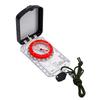 Hiking Survival Compass Adjustable Tilt Angle Precision Compass with LED Light Mirror for Backpacking Camping
