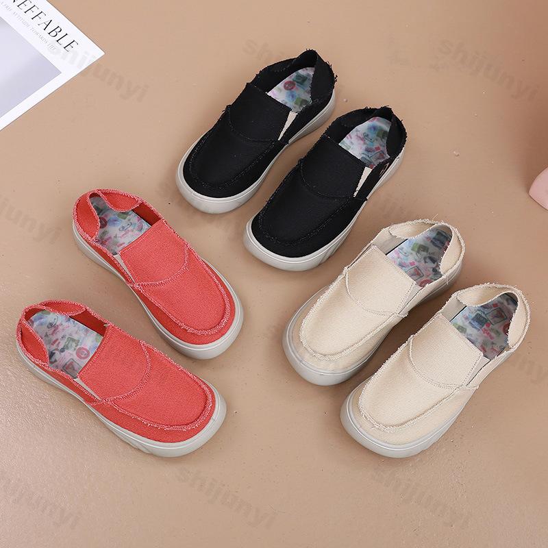 Fashion Women's Shoes 2025 Spring Autumn New Comfortable Breathable Casual Shoes Non Slip Soft Sole Hard-Wearing Slip On Loafers