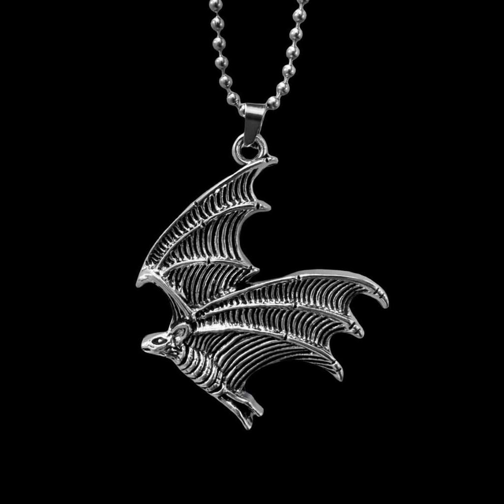 Gothic Bat Pendant Necklace Elegant Alloy Jewelry Unique Gothic Bat Necklace For Unique Style And Special Occasions
